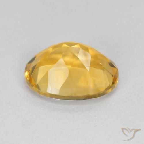 Citrine Gemstone in 9 x 7 mm (calibrated) Size for Sale, Citrine Stone in Deep Golden Orange Color