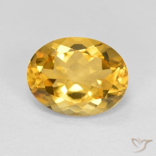 1.79ct Natural Golden Citrine, Oval, VS