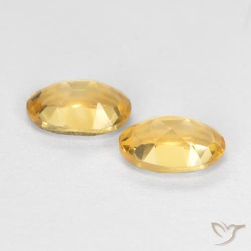 Citrine Gemstones in 6 x 4 mm (calibrated) Size for Sale, Citrine Stones in Gold Color