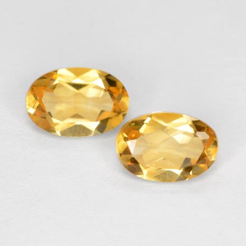 Medium Gold Citrine Gem - 0.4ct Oval Facet (ID: 561467)
