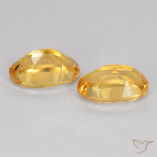Citrine Gemstones in 6 x 4 mm (calibrated) Size for Sale, Citrine Stones in Deep Golden Orange Color
