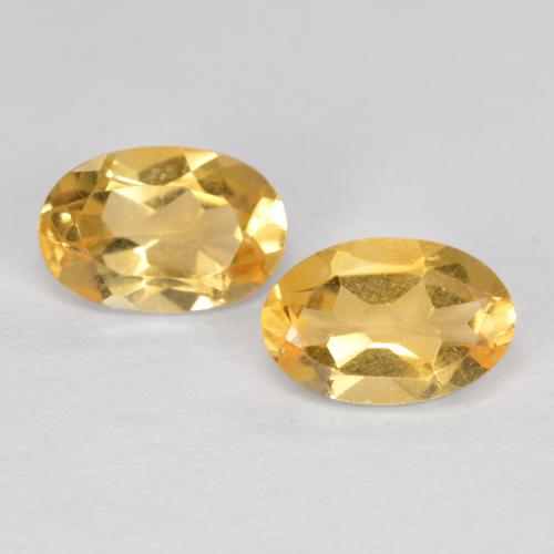 Medium Golden Citrine Gem - 0.4ct Oval Facet (ID: 561915)