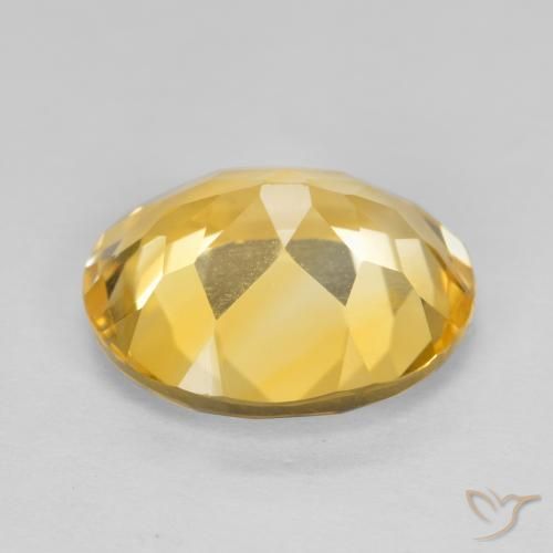 Citrine Gemstone in 12 x 10 mm (calibrated) Size for Sale, Citrine Stone in Golden Orange Color