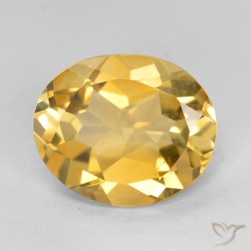 3.69ct Natural Golden Orange Citrine, Oval, VVS-VS