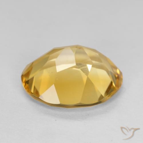 Citrine Gemstone in 12 x 10 mm (calibrated) Size for Sale, Citrine Stone in Golden Orange Color