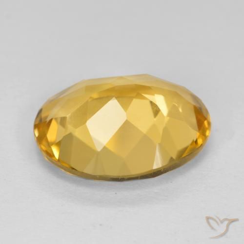 Citrine Gemstone in 12 x 10 mm (calibrated) Size for Sale, Citrine Stone in Golden Orange Color