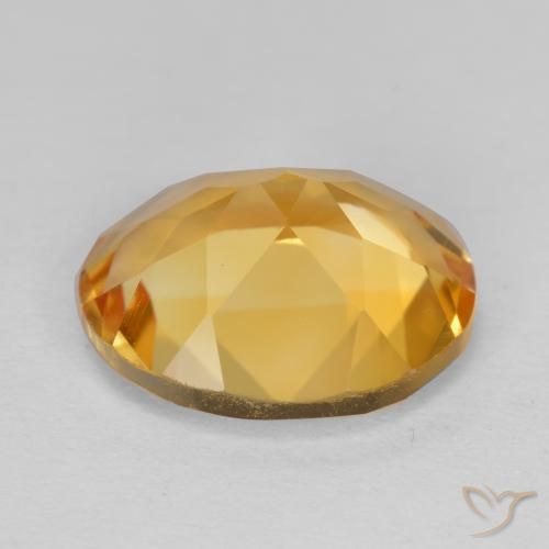 Citrine Gemstone in 12 x 10 mm (calibrated) Size for Sale, Citrine Stone in Dark Golden Color