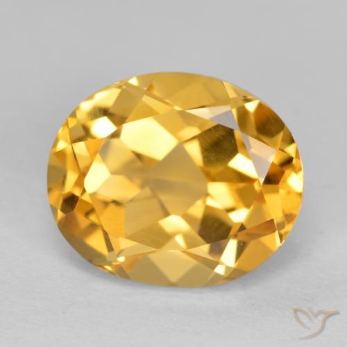 4.98ct Natural Deep Golden Orange Citrine, Oval, VVS-VS
