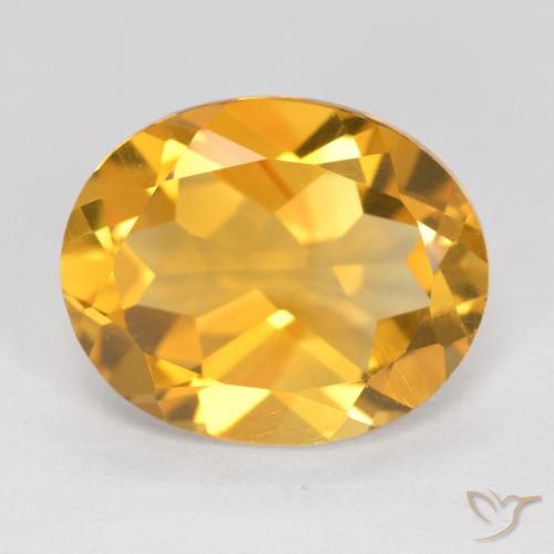 4.34ct Natural Dark Golden Citrine, Oval, VVS-VS