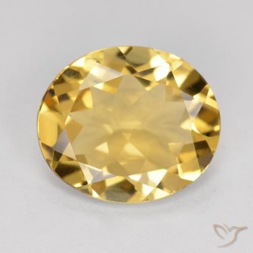 3.16ct Natural Gold Citrine, Oval, VVS-VS