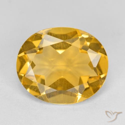 3.59ct Natural Dark Golden Citrine, Oval, VVS-VS