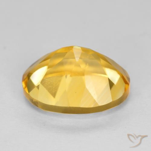 Citrine Gemstone in 11 x 9 mm (calibrated) Size for Sale, Citrine Stone in Deep Gold Color