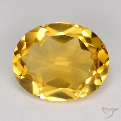 4.01ct Natural Golden Citrine, Oval, VS