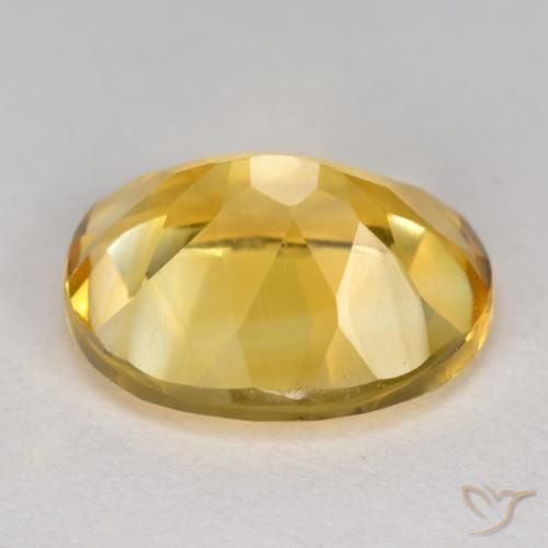 Citrine Gemstone in 12 x 10 mm (calibrated) Size for Sale, Citrine Stone in Medium Golden Color