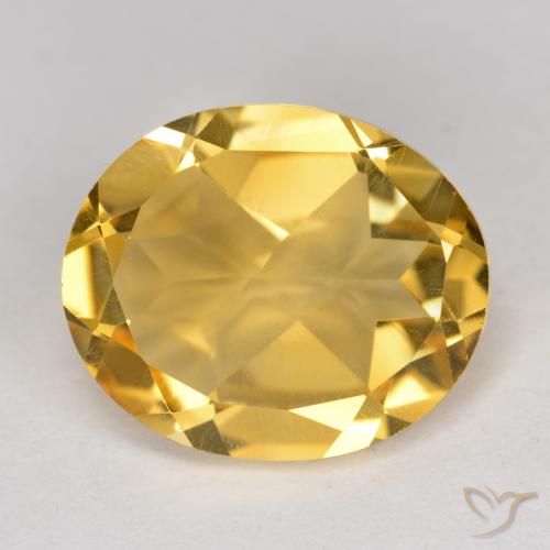 4.08ct Natural Golden Orange Citrine, Oval, VS