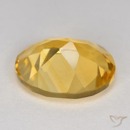 Citrine Gemstone in 12 x 10 mm (calibrated) Size for Sale, Citrine Stone in Golden Orange Color