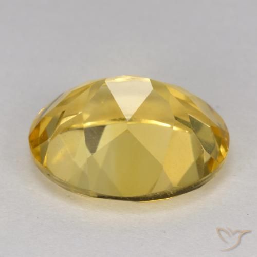 Citrine Gemstone in 12 x 10 mm (calibrated) Size for Sale, Citrine Stone in Medium Golden Color