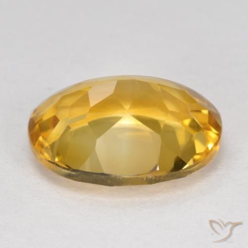 Citrine Gemstone in 12 x 10 mm (calibrated) Size for Sale, Citrine Stone in Deep Golden Orange Color