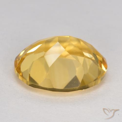 Citrine Gemstone in 12 x 10 mm (calibrated) Size for Sale, Citrine Stone in Golden Orange Color