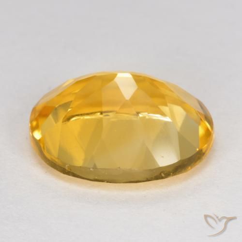 Citrine Gemstone in 12 x 10 mm (calibrated) Size for Sale, Citrine Stone in Medium Golden Color