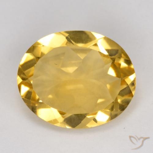 3.90ct Natural Golden Orange Citrine, Oval, VVS-VS