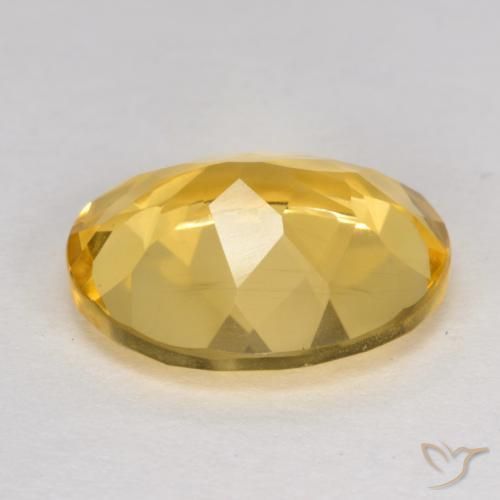 Citrine Gemstone in 12 x 10 mm (calibrated) Size for Sale, Citrine Stone in Golden Orange Color