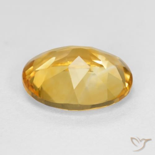 Citrine Gemstone in 12 x 10 mm (calibrated) Size for Sale, Citrine Stone in Golden Orange Color
