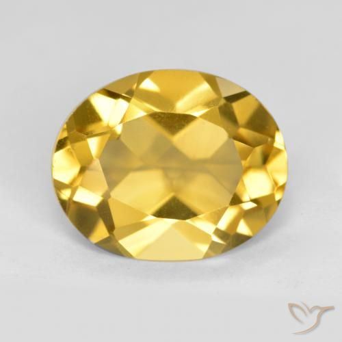 3.67ct Natural Golden Orange Citrine, Oval, VS