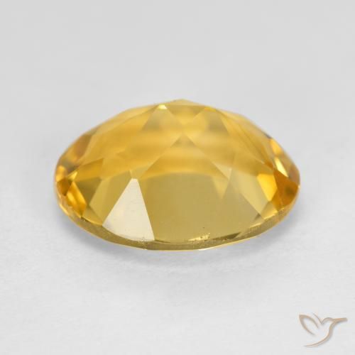 Citrine Gemstone in 12 x 10 mm (calibrated) Size for Sale, Citrine Stone in Medium Golden Color