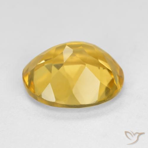Citrine Gemstone in 12 x 10 mm (calibrated) Size for Sale, Citrine Stone in Golden Orange Color