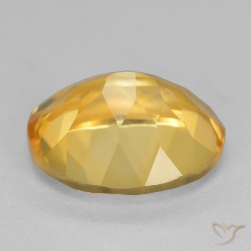 Citrine Gemstone in 12 x 10 mm (calibrated) Size for Sale, Citrine Stone in Golden Orange Color