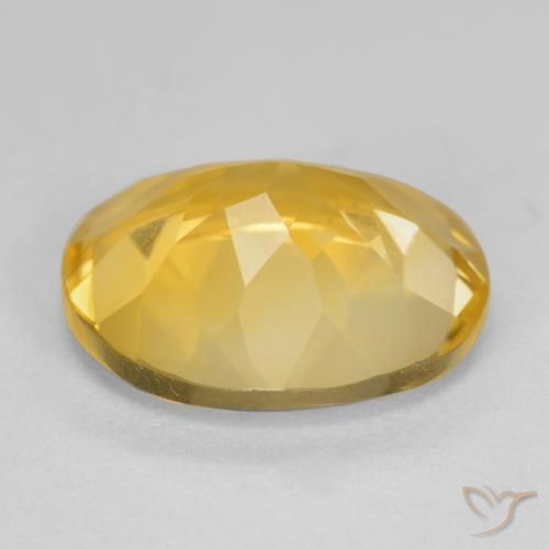 Citrine Gemstone in 12 x 10 mm (calibrated) Size for Sale, Citrine Stone in Medium Gold Color