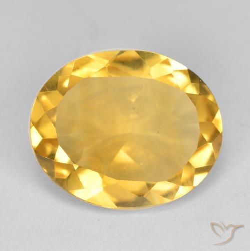 3.81ct Natural Gold Citrine, Oval, VS