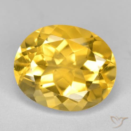 4.40ct Natural Golden Citrine, Oval, VS