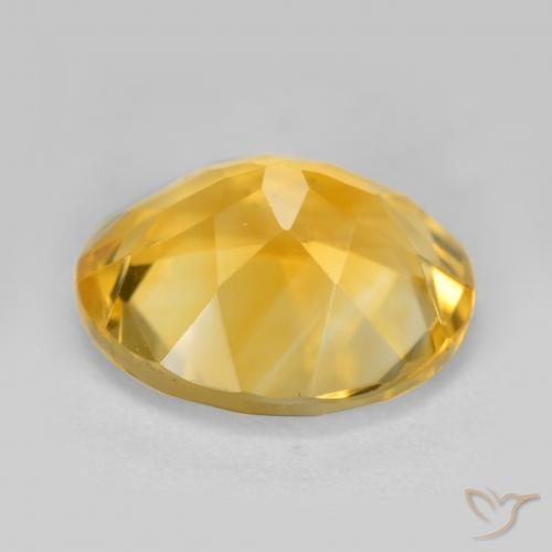 Citrine Gemstone in 12 x 10 mm (calibrated) Size for Sale, Citrine Stone in Golden Orange Color