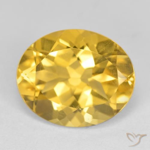 4.07ct Natural Golden Orange Citrine, Oval, VS, Photo A