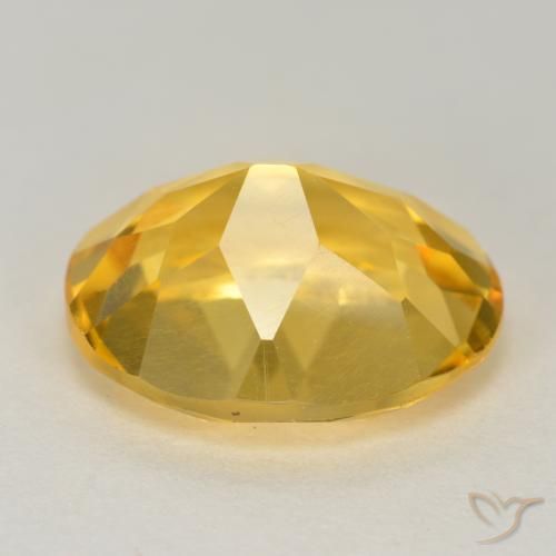 Citrine Gemstone in 12 x 10 mm (calibrated) Size for Sale, Citrine Stone in Golden Orange Color