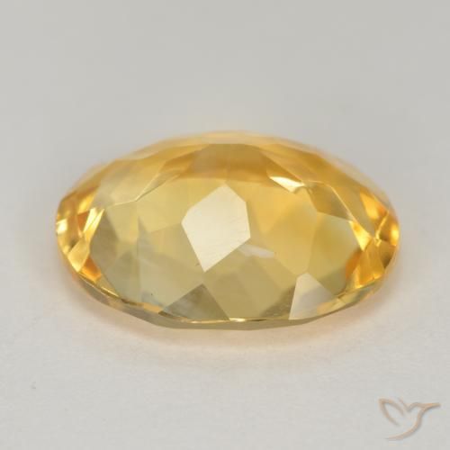 Citrine Gemstone in 12 x 10 mm (calibrated) Size for Sale, Citrine Stone in Deep Golden Orange Color