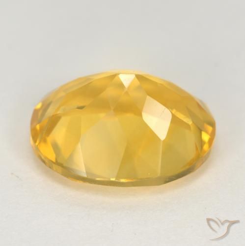 Citrine Gemstone in 12 x 10 mm (calibrated) Size for Sale, Citrine Stone in Golden Color