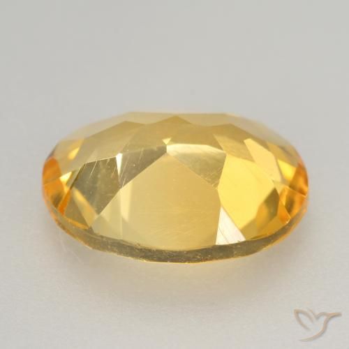Citrine Gemstone in 11 x 9 mm (calibrated) Size for Sale, Citrine Stone in Golden Orange Color