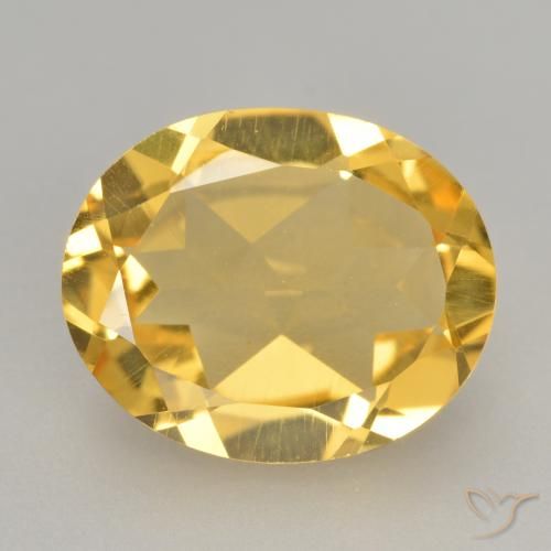 2.83ct Natural Golden Orange Citrine, Oval, VVS-VS