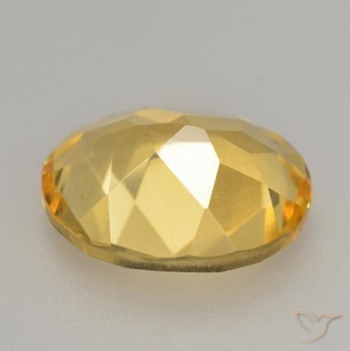 Citrine Gemstone in 11 x 9 mm (calibrated) Size for Sale, Citrine Stone in Golden Orange Color