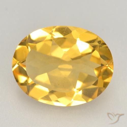 2.86ct Natural Golden Orange Citrine, Oval, VVS-VS