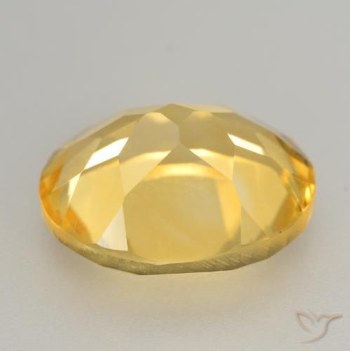 Citrine Gemstone in 11 x 9 mm (calibrated) Size for Sale, Citrine Stone in Medium Gold Color