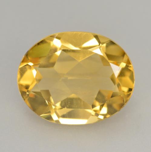 Золотой Цитрин Камень - 2.6ct Фасетный Овал (ID: 565667)