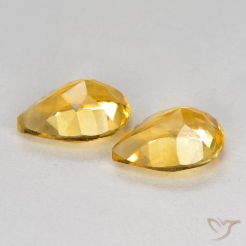 Citrine Gemstones in 7 x 5 mm (calibrated) Size for Sale, Citrine Stones in Deep Golden Orange Color