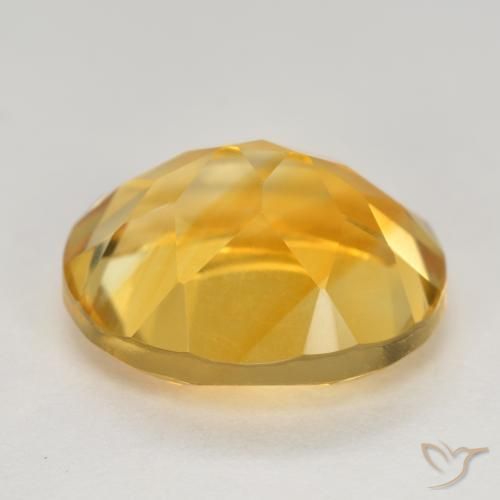 Citrine Gemstone in 12 x 10 mm (calibrated) Size for Sale, Citrine Stone in Medium Golden Color