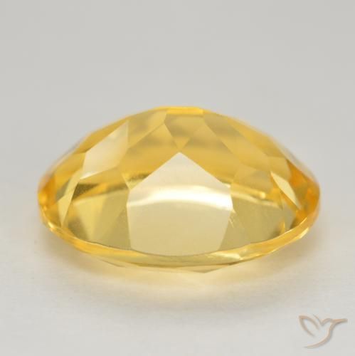 Citrine Gemstone in 12 x 10 mm (calibrated) Size for Sale, Citrine Stone in Golden Color