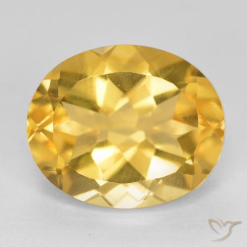 4.94ct Natural Gold Citrine, Oval, VS