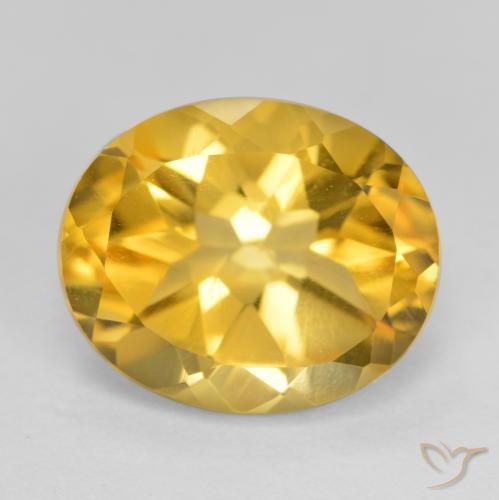 4.90ct Natural Golden Citrine, Oval, VS